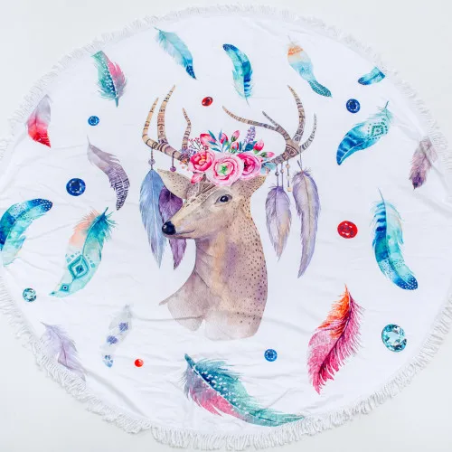 Пляжное полотенце №5050 Summer Time Fallow-deer