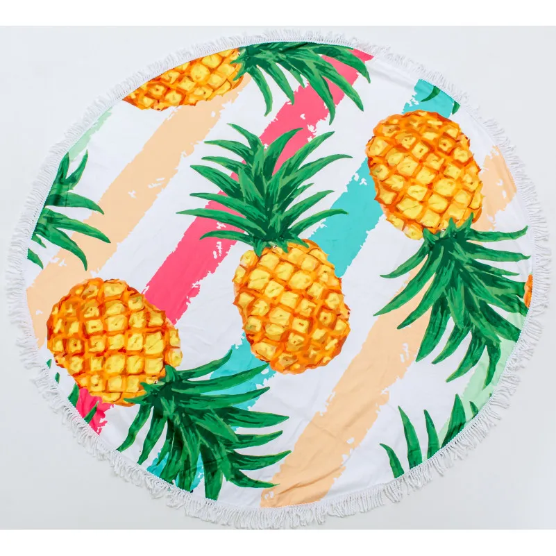 Пляжное полотенце №5060 Summer Time Pineapple