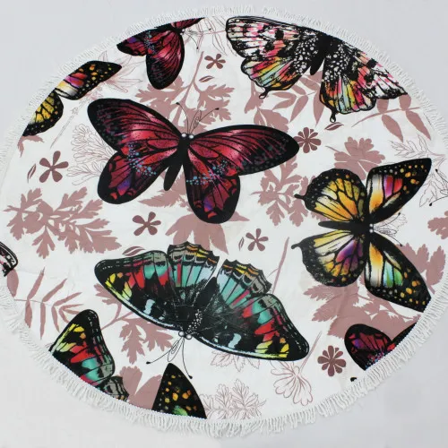 Пляжное полотенце №5081 Summer Time Butterflies