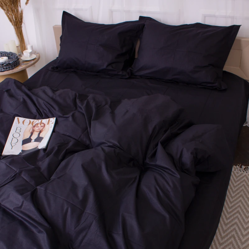 Наволочка Poplin Line "099 Black" - 8