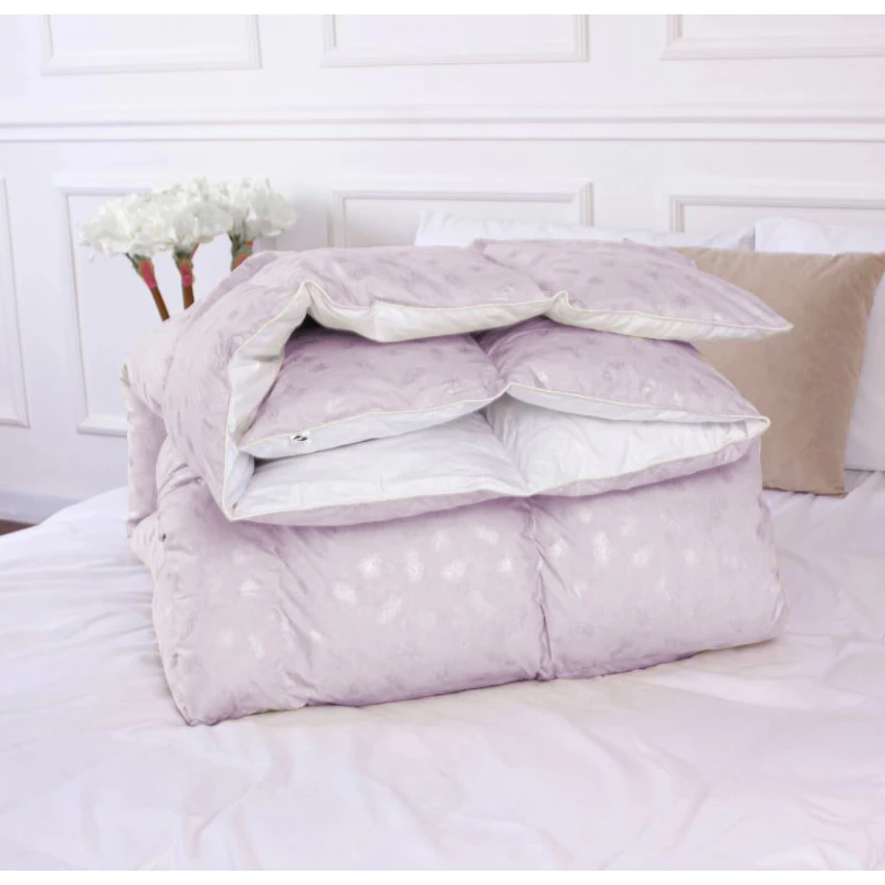 Одеяло пуховое №1829 "Bio-Pink" 90% - летнее Black Friday - 1