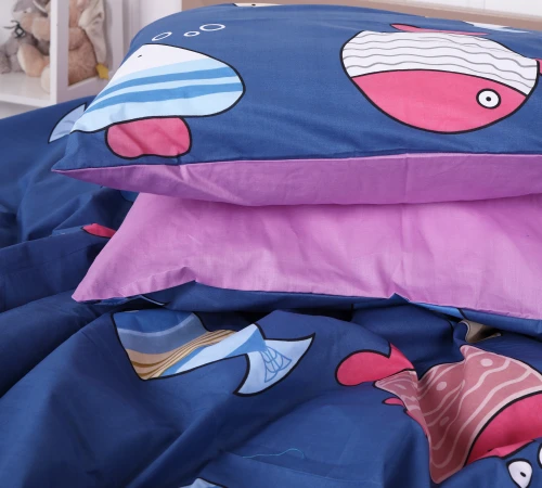 Наволочка бязь 17-0466 Fish are fabulous Black Friday