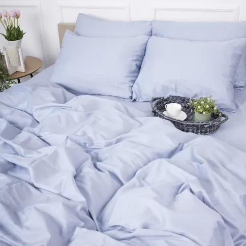 Комплект постельного белья Сатин JUNIOR 0843 Grey Blue