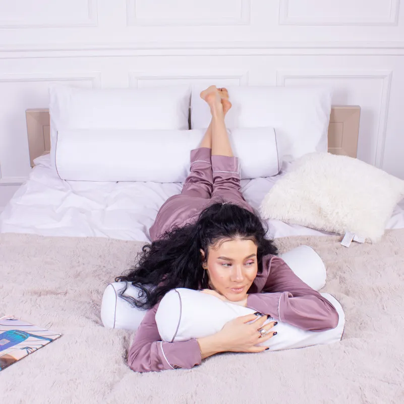 Подушка-валик №8347 Naturale Line 11-2107 White BamBoo - 9