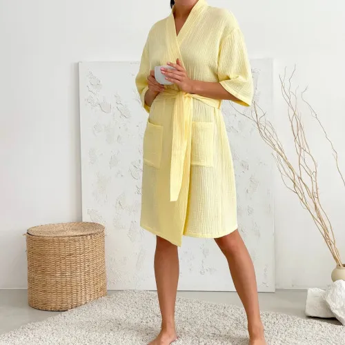 Халат "Luna Muslin " lemony
