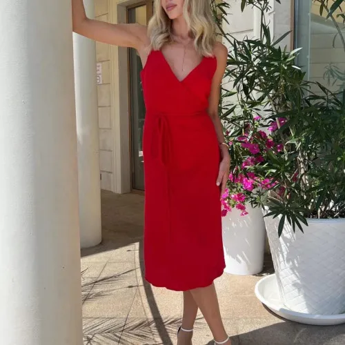 Женская рубашка "Clara Moon" red