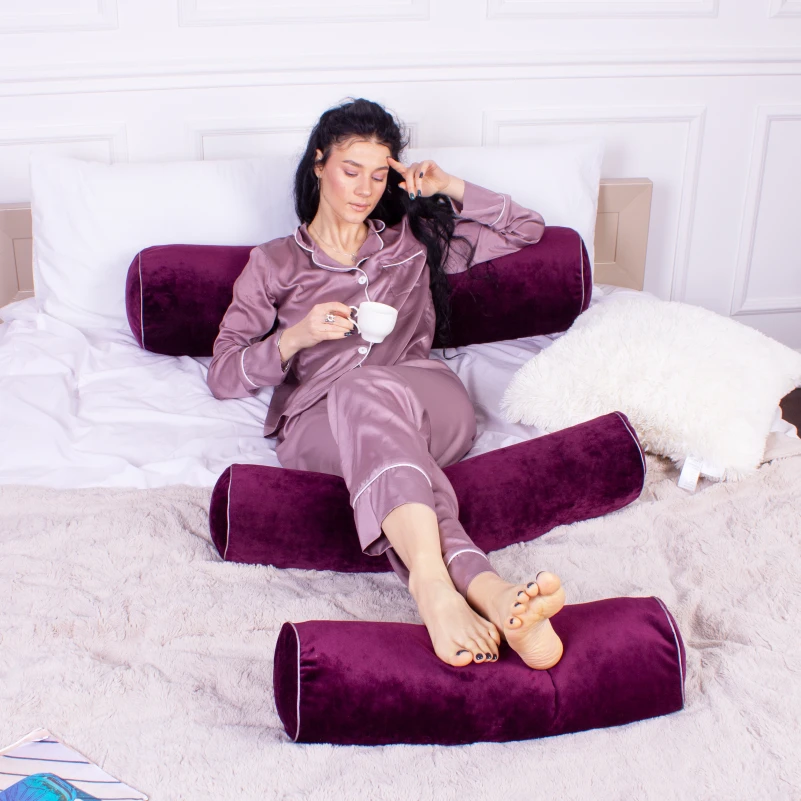 Подушка-валик №8127 Velvet Line 28-0002 Excalibur EcoSilk