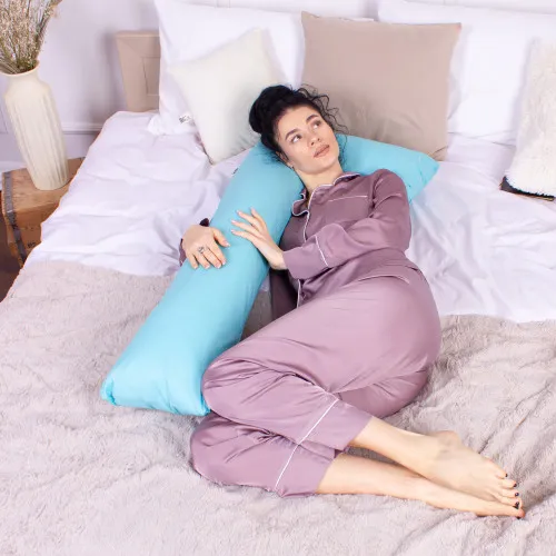 Подушка для беременных и отдыха Г-образная №8421 11-2208 Mint EcoSilk Ranforce Elite