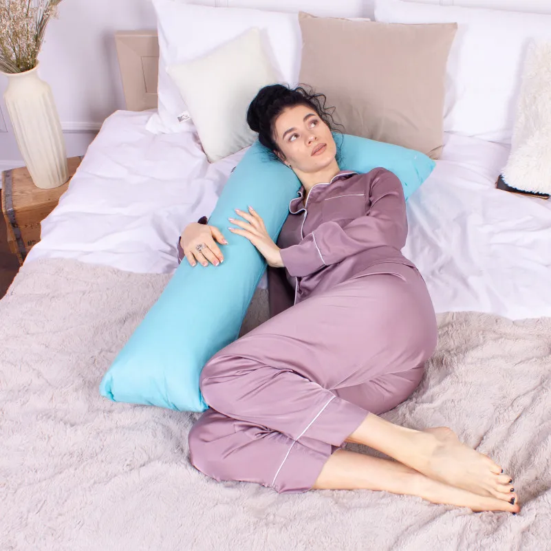 Подушка для беременных и отдыха Г-образная №8421 11-2208 Mint EcoSilk Ranforce Elite
