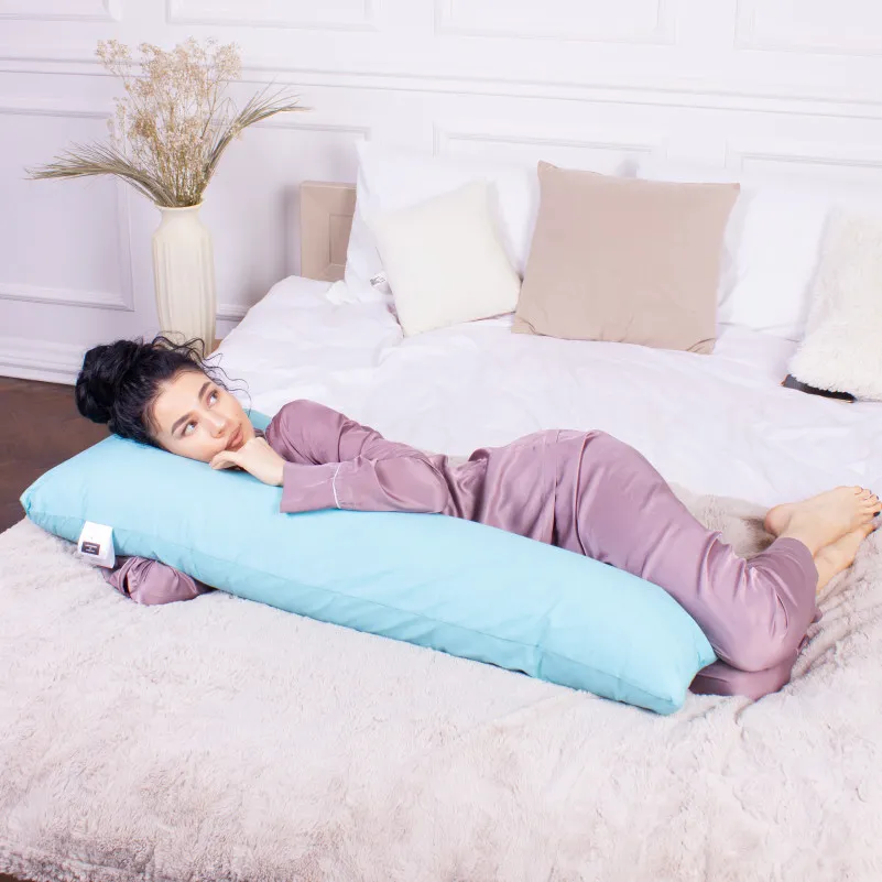 Подушка для беременных и отдыха Г-образная №8421 11-2208 Mint EcoSilk Ranforce Elite - 8