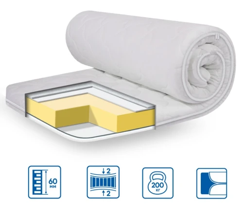 Матрас Топпер Ролл Ап (Roll Up) ES Standart Memory х4 трикотаж