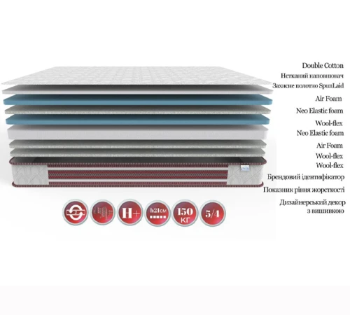 Матрас беспружинный FS Вишиванка Святогор - 2