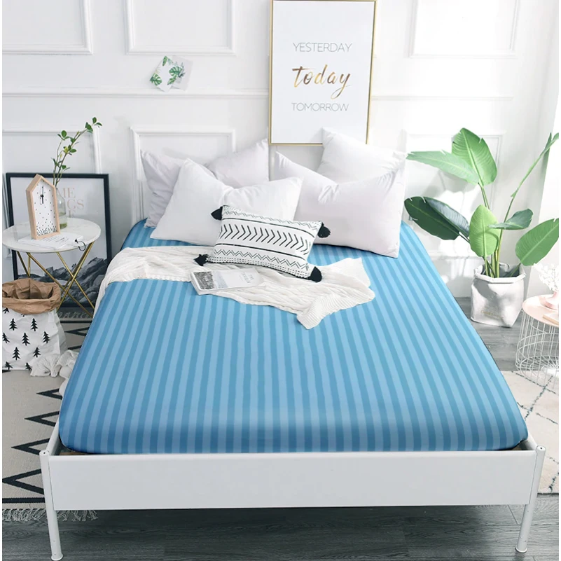 Простынь на резинке (САТИН ЖАККАРД) Valentino - высота 25 см (детские 10 см)