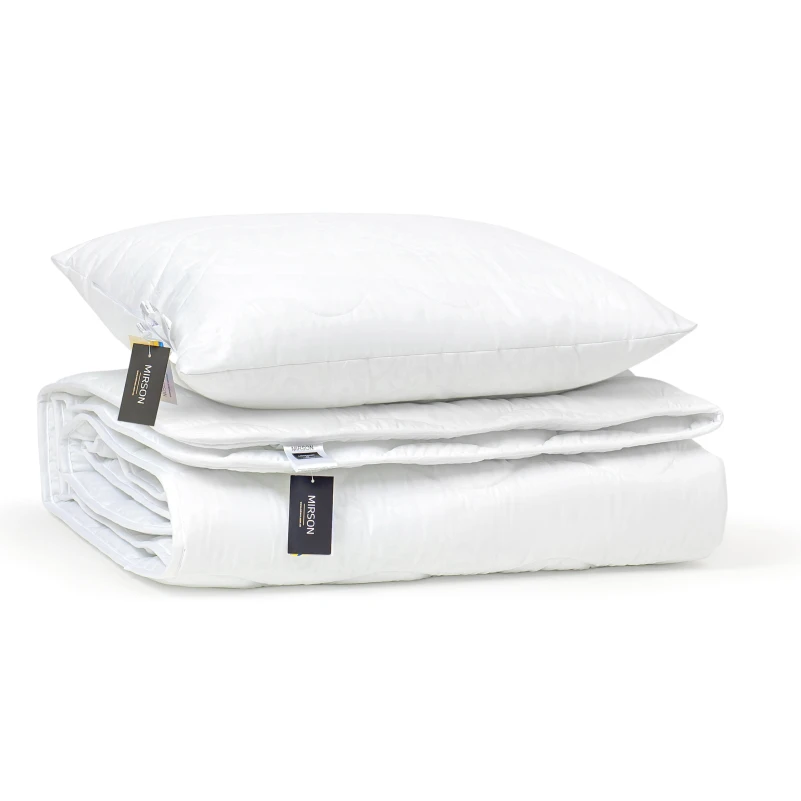 Набор антиаллергенный Эвкалиптовый Супер Теплый №1699 Eco Light White (одеяло + подушка 50*70 средняя) - 5