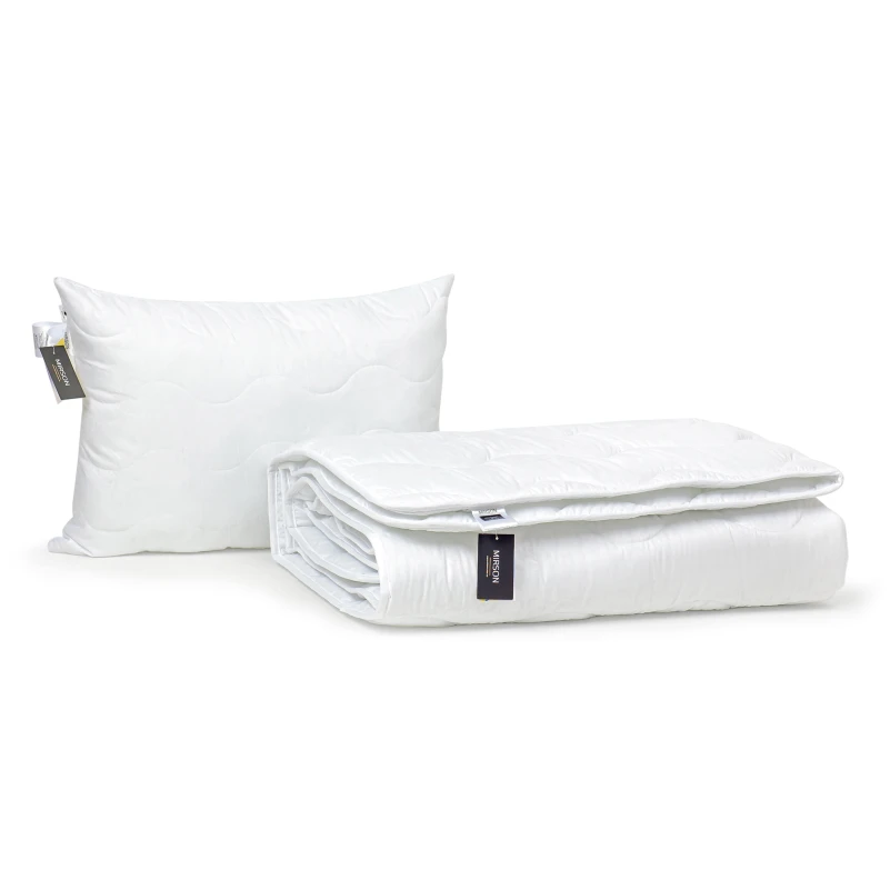 Набор антиаллергенный Эвкалиптовый Супер Теплый №1699 Eco Light White (одеяло + подушка 50*70 средняя) - 4
