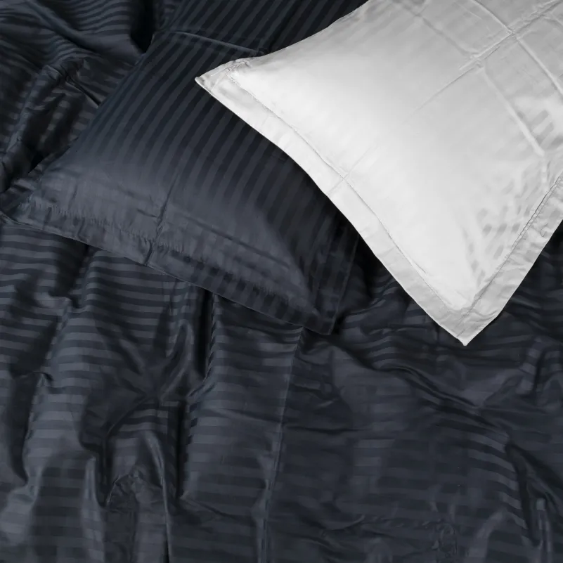 Комплект постельного белья Сатин JUNIOR Satin Stripe 30-0021 + 30-0001 Atanelly - 1