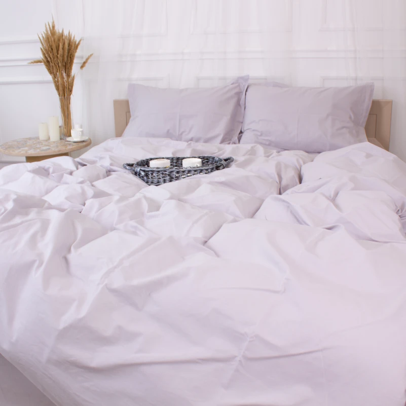 Комплект постельного белья Poplin Line "054 Light Gray" - 6