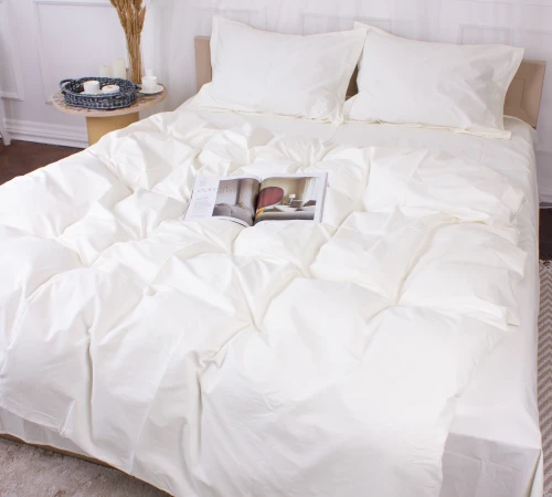 Підковдра Poplin Line "002 Milky White" - 2