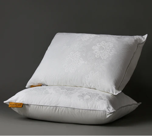 Подушка пуховая 100% пух Premium class №15-02 Ferrero White 