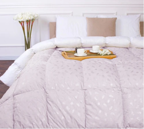 Одеяло пуховое №1838 "Bio-Pink" 90% - деми Black Friday