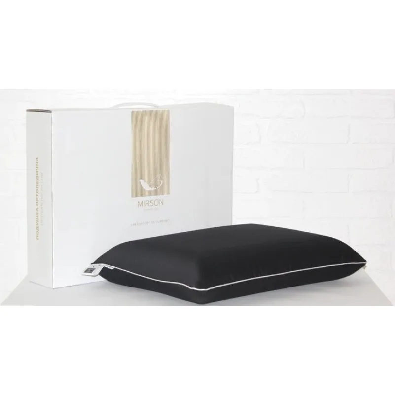 Подушка ортопедична №7006 Elite Delicate satin Black Pearl 59*43*12 см