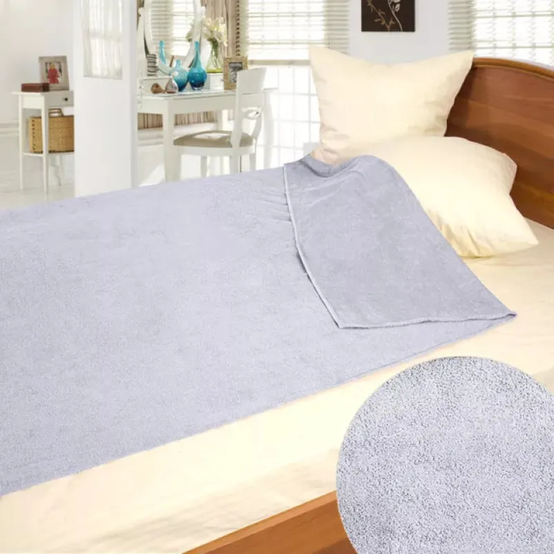 Простынь махровая летняя 30-433 Light Gray