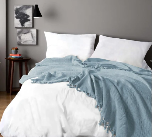 Покрывало Т Nordic Pique turquoise