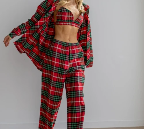 Пижама "Helen" red/green