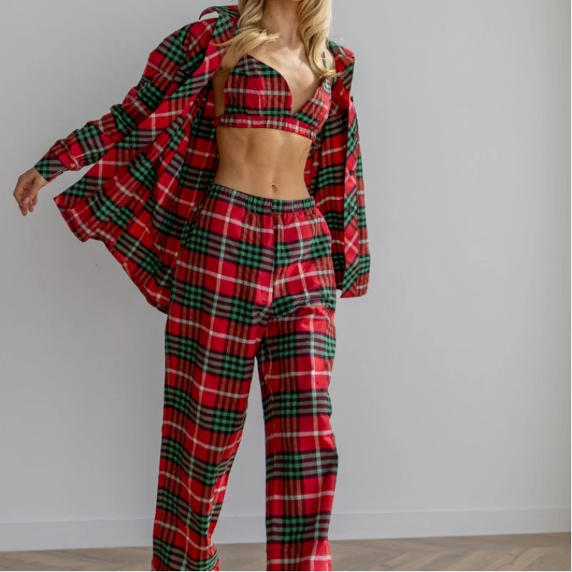 Пижама "Helen" red/green