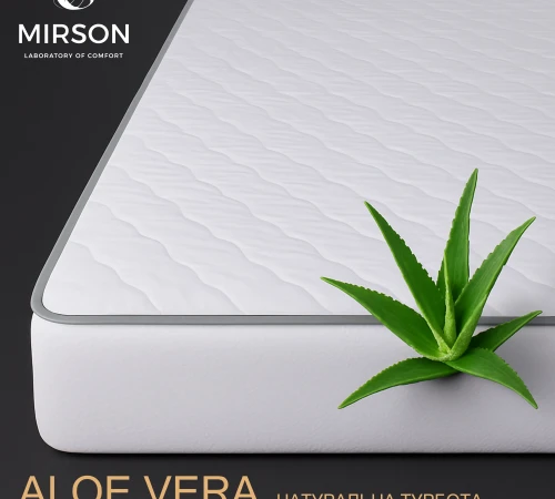 Наматрацник №222 Стандарт Eco + Алое Вера (звичайний на гумці по периметру) УЦІНКА