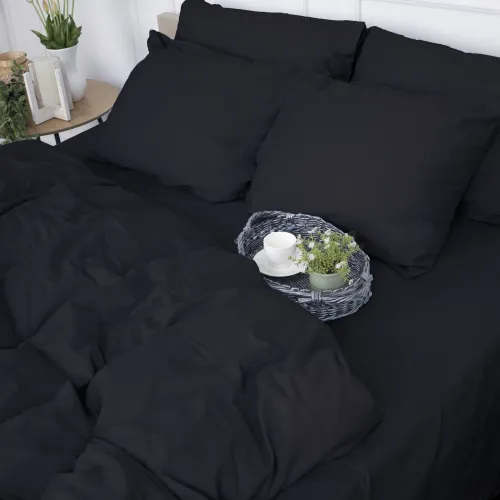  Комплект постельного белья Сатин JUNIOR 0848 Blue Black - 2