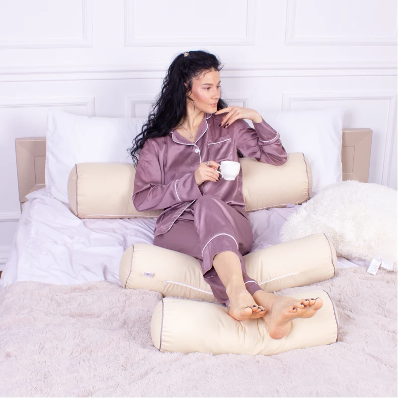 Подушка-валик №8108 Naturale Line 12-0712 Calvina EcoSilk