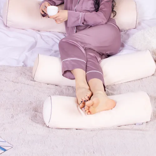 Подушка-валик №8587 Velvet Line 28-0004 Cream Полістирол - 5