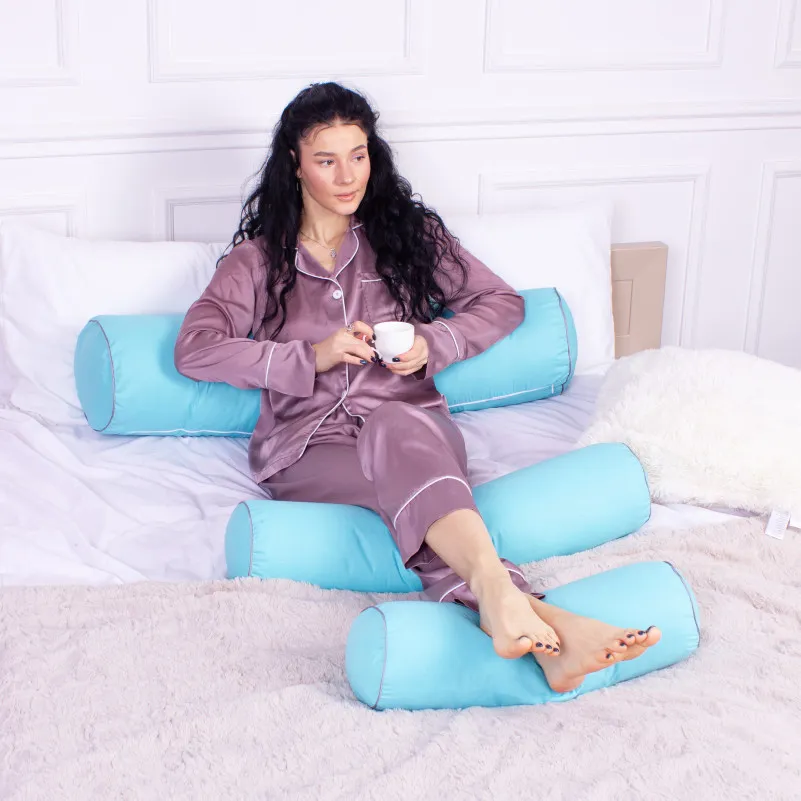 Подушка-валик №8366 Naturale Line 11-2208 Mint Tencel