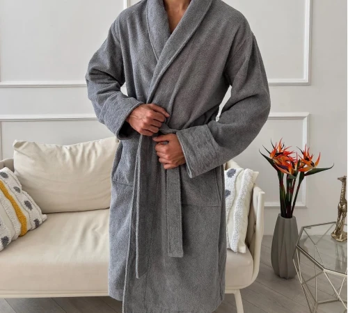 Халат "Fortune Line" gray shawl