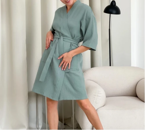 Халат "Luna Muslin " olive