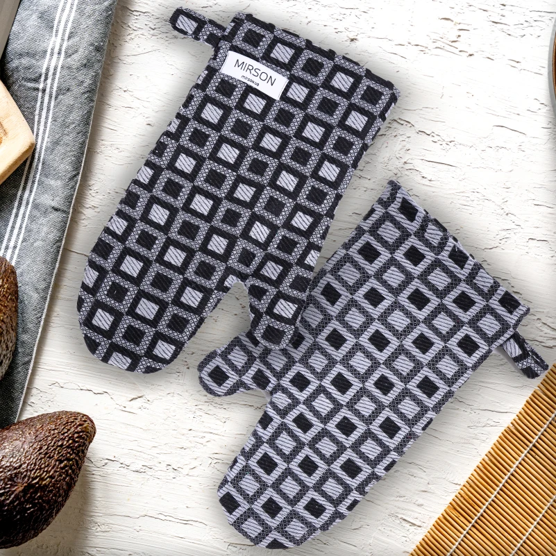 Рукавиця гобелен/вафля №802 Gray