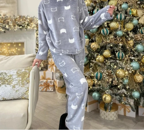 Пижама "Cats" gray