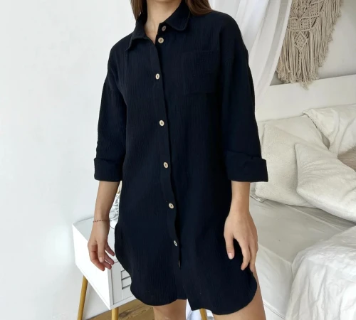 Женская рубашка "Ella Night" black