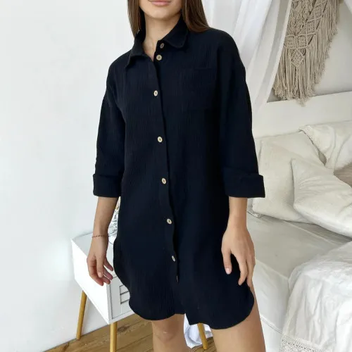 Женская рубашка "Ella Night" black