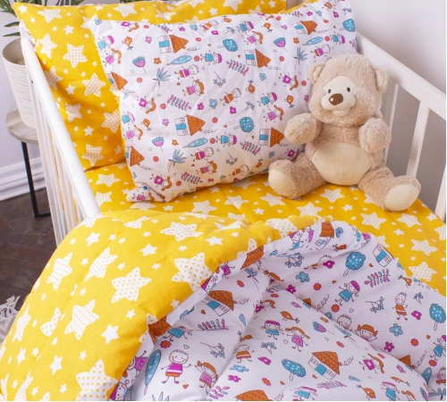 Простынь детская Бязь Kids Time 18-0002 Sweet Home