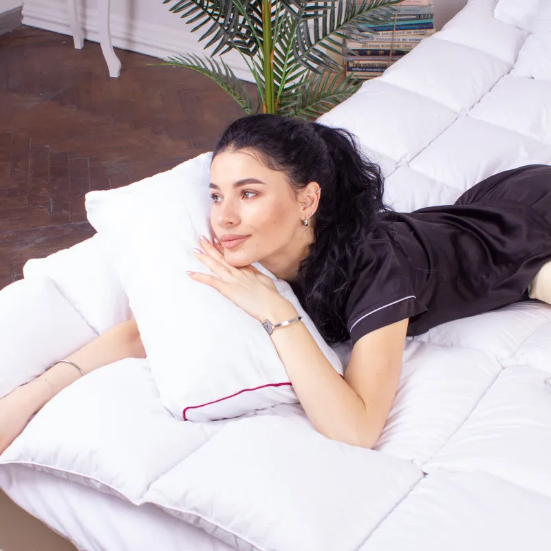 Подушка ортопедическая (стружка Memory) №4178 Noble stripe Royal Pearl KIDDY 50*29*5/8 см - 5