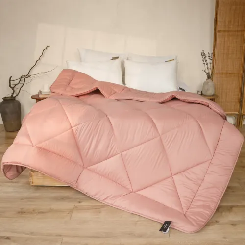 Одеяло шелковое Eco Light Coral №1735 шелк Капок микросатин (супер теплое)