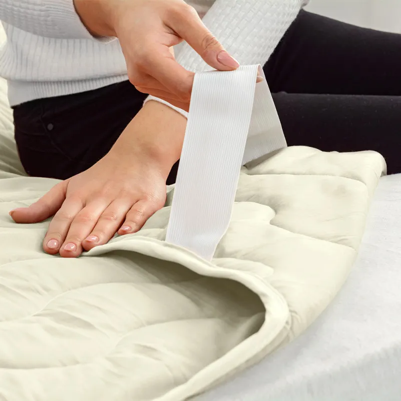 Наматрацник №1717 Eco Light Creamy (Wool) (звичайний з гумкою по кутах) - 8