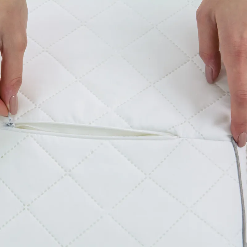 Подушка ортопедична (стружка Memory) №4116 Steep Line Silver 49*32*10,5 см - 3