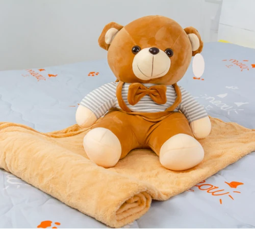 Плед+подушка дитячі №1051 Bear Brown