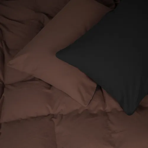 Комплект постельного белья JUNIOR Фланель 002-003 Black/Brown