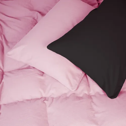 Комплект постельного белья  TEENAGER Фланель 002-008 Black/Pink