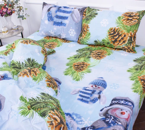 Простирадло MirSon Ranforce Elite 17-0266 Snowman