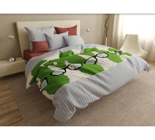 Наволочка Бязь 17-0570 Cool rabbit